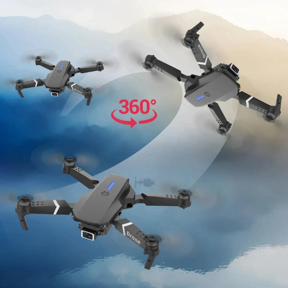 Professional Drone E88 4K Wide-Angle HD 1080P Camera WiFi FPV Height Hold Foldable