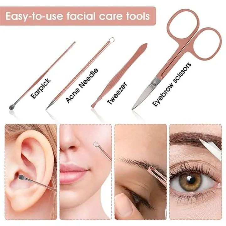 16 in 1 Nail Cutter Set Stainless Steel Nail Clippers Set With Folding Bag