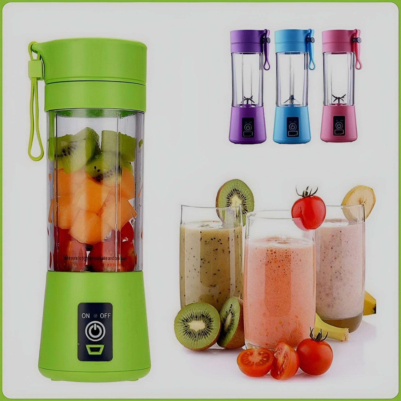 Home pagPortable Mini 6 Blade Juicer Blender e